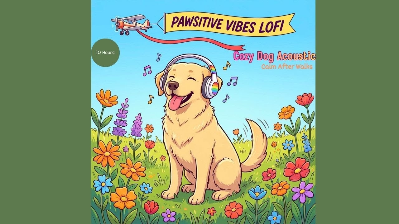 Calm Acoustic Guitar 🎸 Relaxing Nature Folk for Dogs | Post-Walk Recovery | 10 Hours