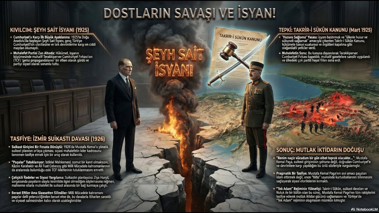 Cumhuriyet'in İmtihanı: 1925'te Ne Oldu? Şeyh Said İsyanı ve Takrir-i S&uuml;k&ucirc;n D&ouml;nemi | B&ouml;l&uuml;m 32