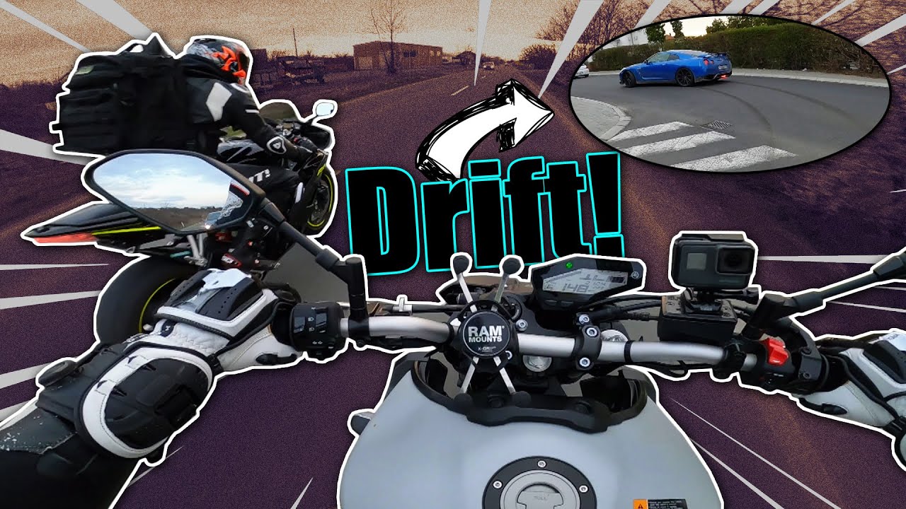 Nissan GT-R DRIFTUJE! Vozim SHONETOV MT-09! *brutalan motor*