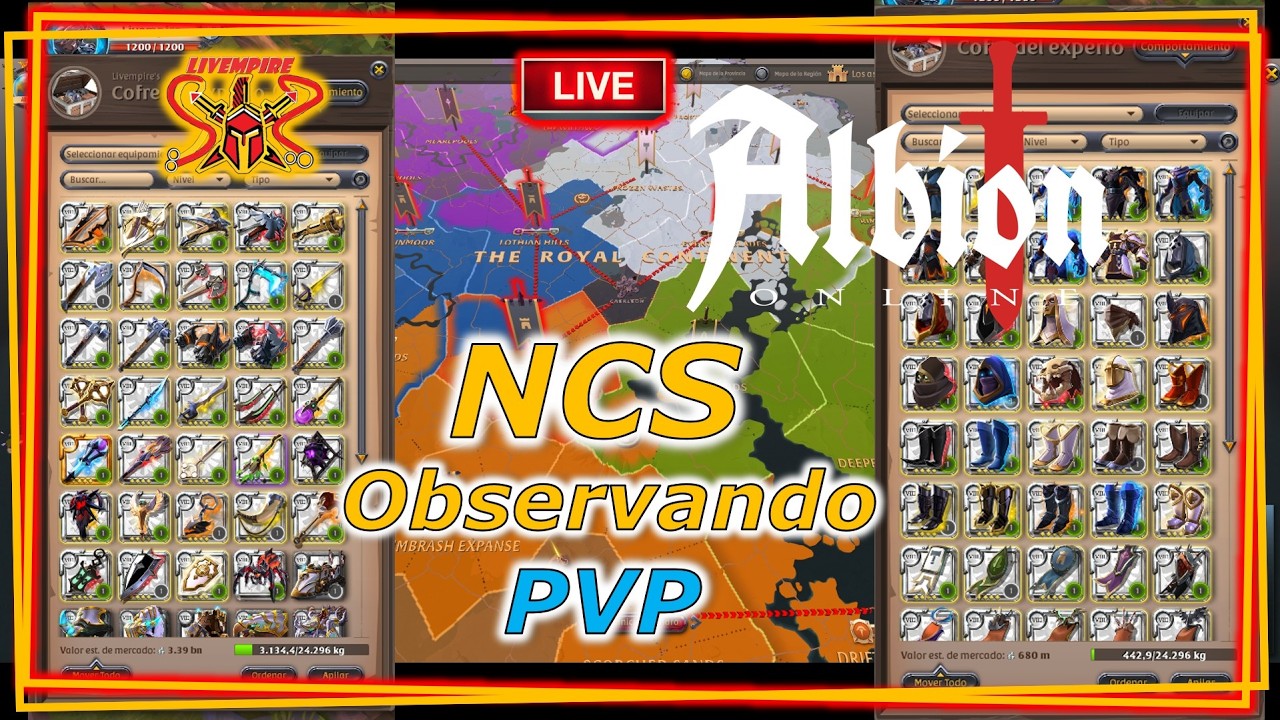 🚨[En Vivo] 🔥ENCIÉNDELO!💥PVP Masivo ZVZ Total WAR Albion Online🏹