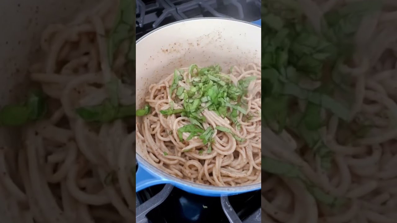 The Simplest Vegan Pasta 🍝 | hot for food #Shorts