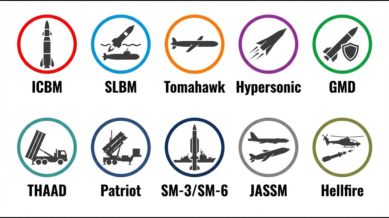 How the US Military Uses These 10 Missiles to Defend Itself