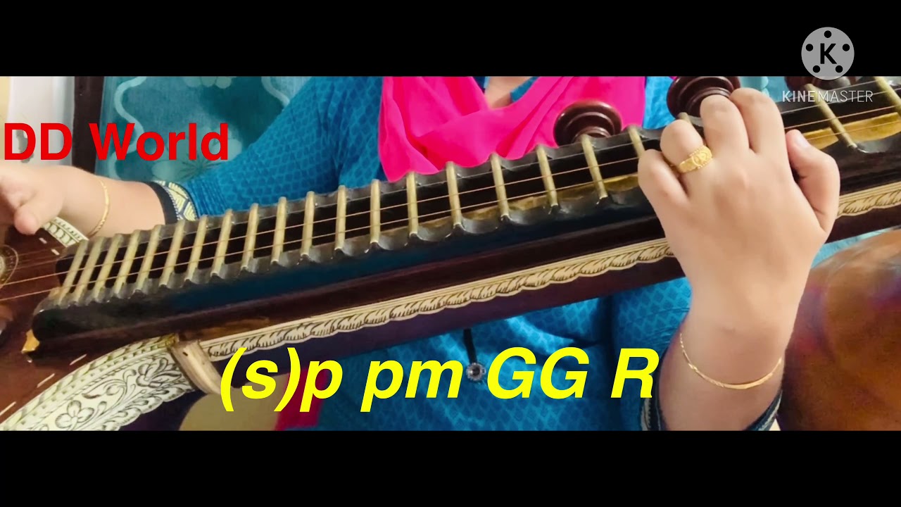 How to play Twinkle Twinkle little Star | Veena Tutorial | DD World
