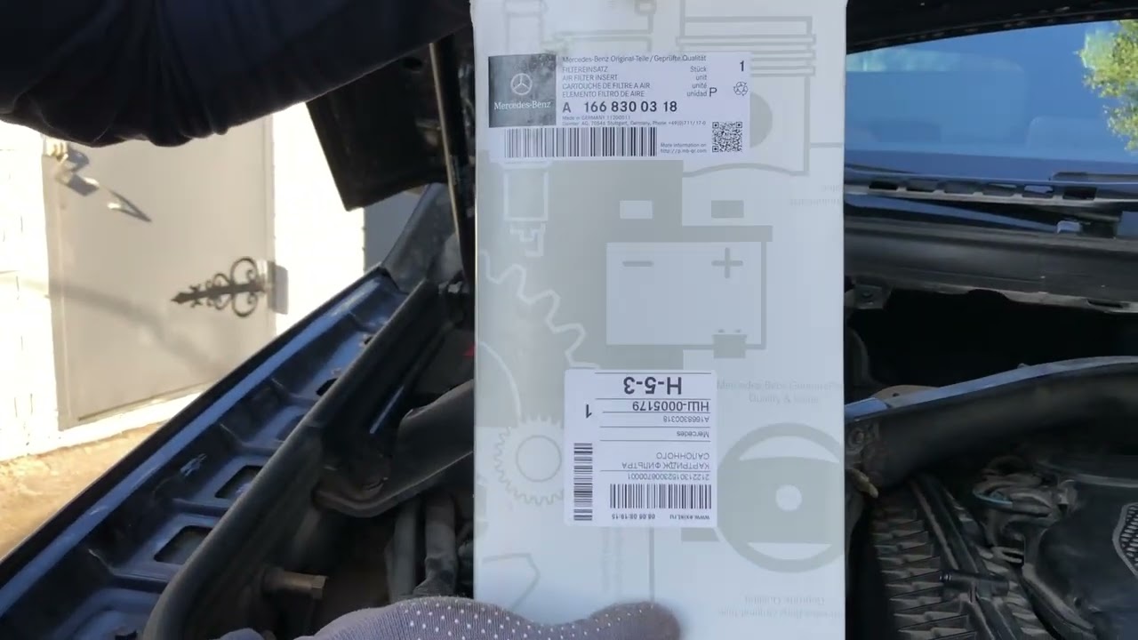Замена салонного и пылевого фильтра на Mercedes-Benz GLE W166 С292