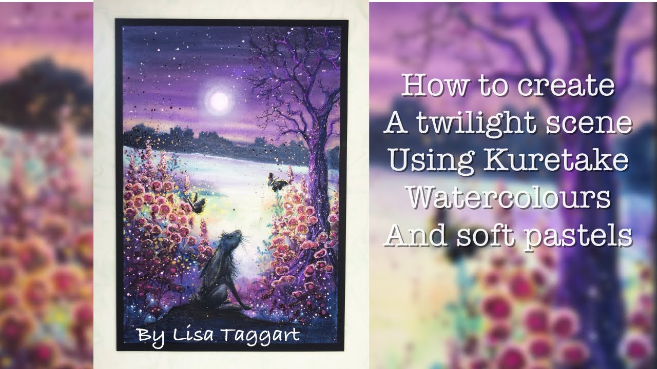 ‘Magic at twilight’- mixed media- Lavinia stamps