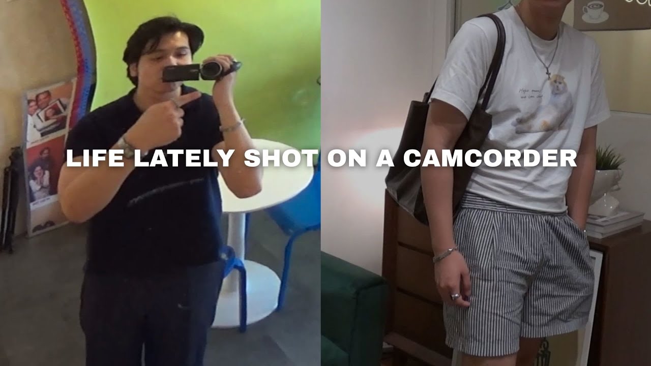 CAMCORDER VLOG 📸 | back in manila, cafe hopping, content creator work // Sony CX405 Vlog