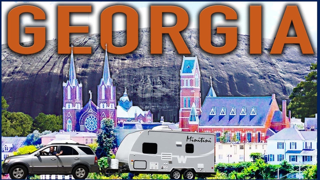 Georgia RoadTrip: Macon and Stone Mountain Park RV Living in a Micro Minnie 1706FB Travel Trailer