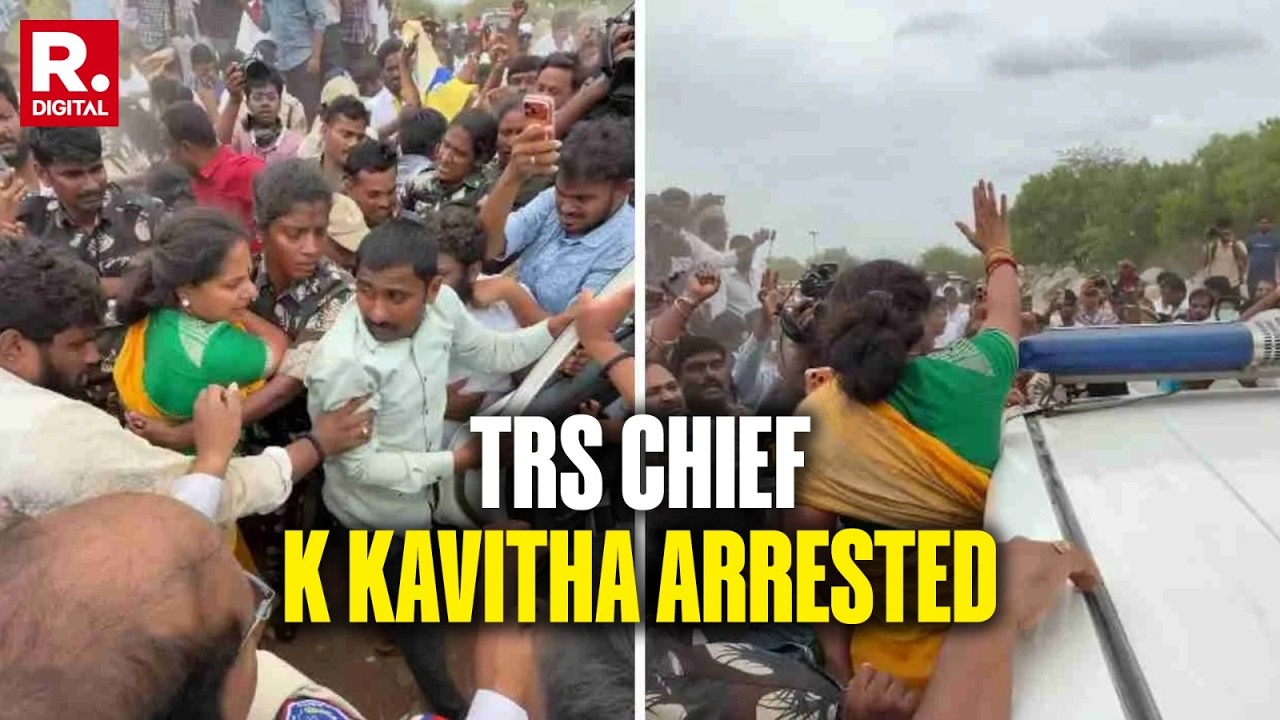 BREAKING: TRS Chief K Kavitha Arrested By Telangana Police For Staging Protest