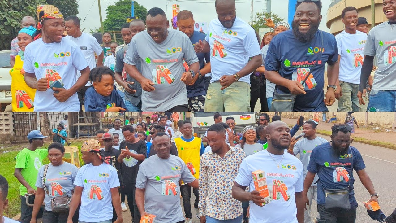 WOW😍Dr Likee, Akrobeto, Papa Kumasi, Don Little storms the Streets of Kumasi