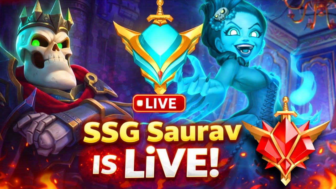 ROAD To LEGEND | SSG vs HACKER vs GLITCH USER 💖😜  | Castle Crush Live #live #castlecrush #tournament
