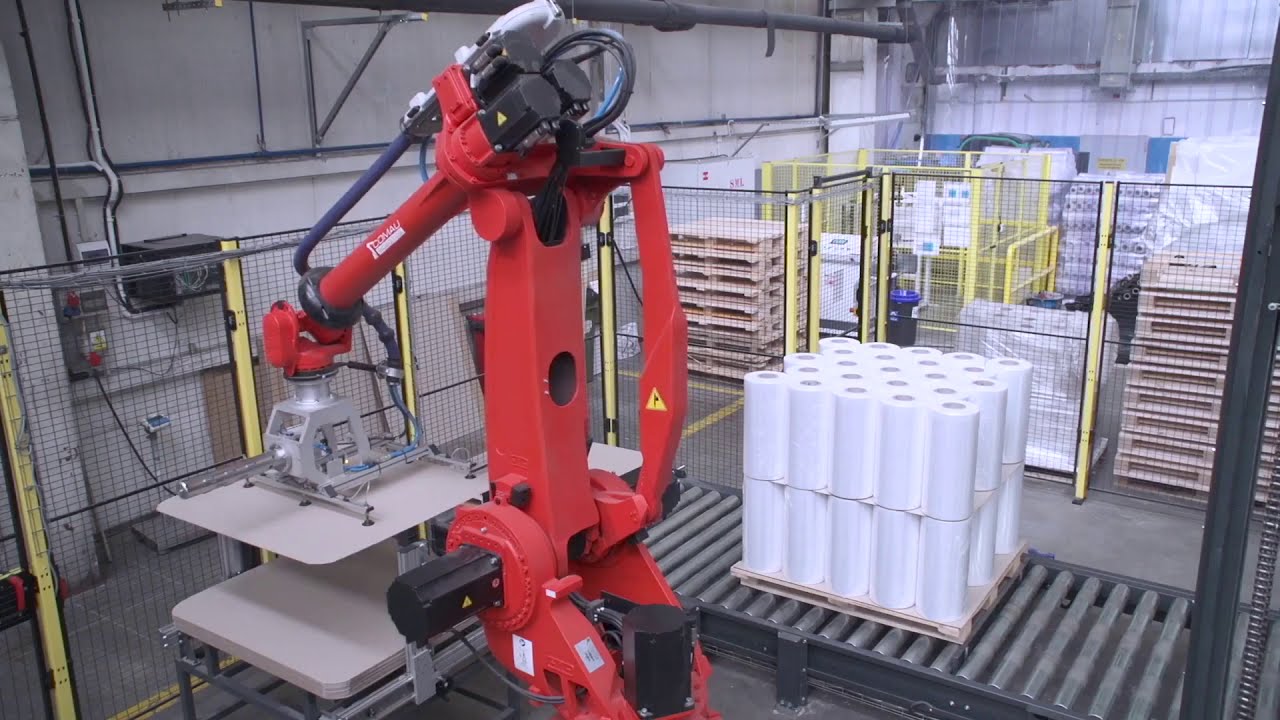 Automatsko robotsko paletiziranje u proizvodnji stretch folija