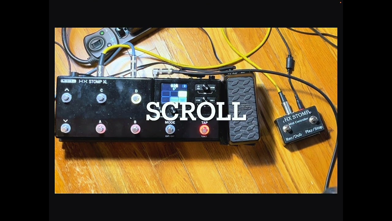 Midi controller for HX STOMP