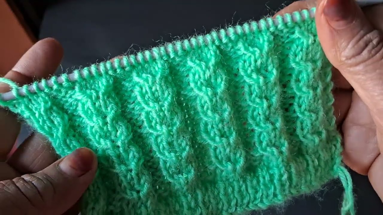 Single colour knitting sweater design,