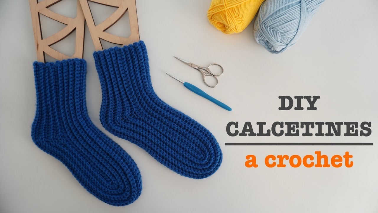 Patrón de CALCETINES a CROCHET fácil y rápido de tejer