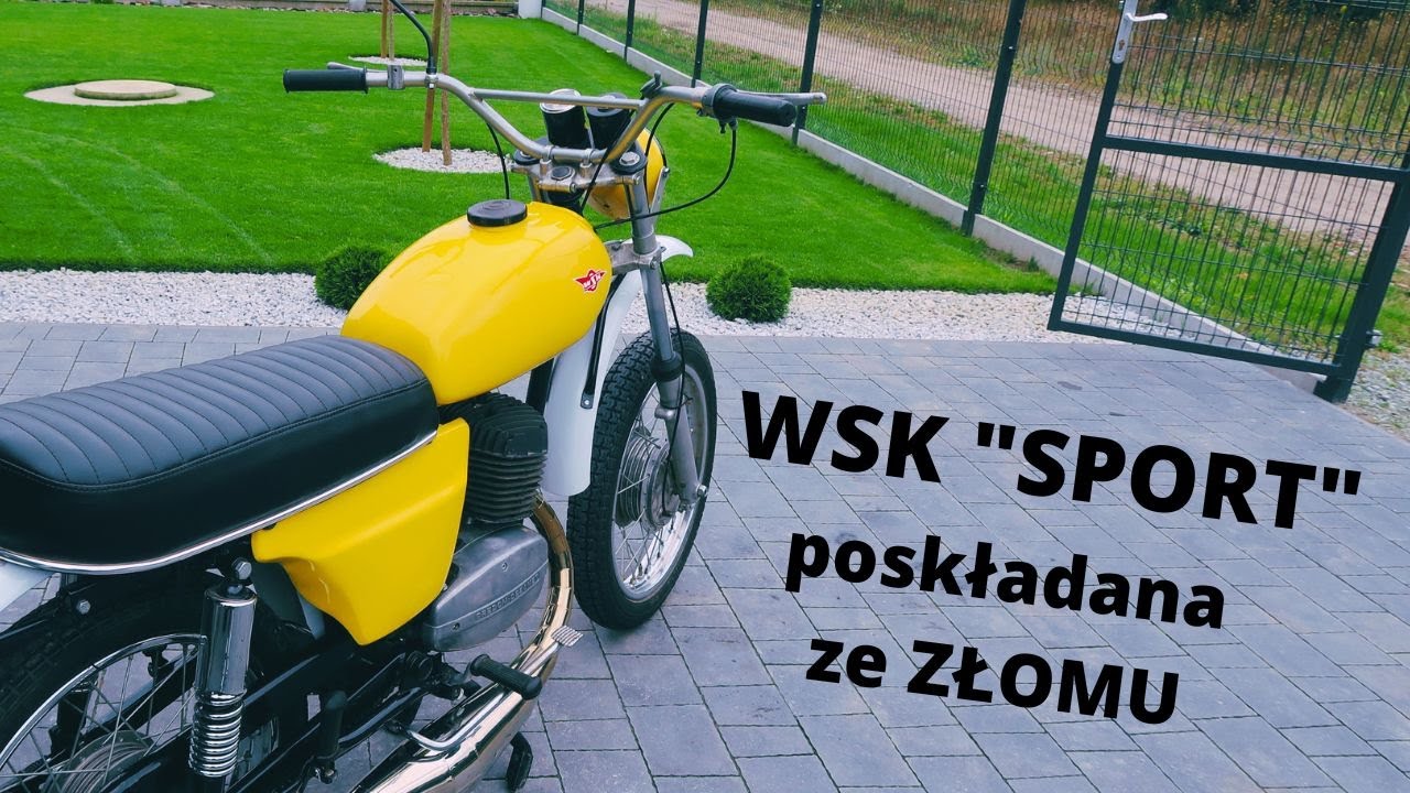 🏍 WSK 175 Enduro 🐝 Ż&oacute;łty SZERSZEŃ - Ze złomowiska na pola! 💪 🔥