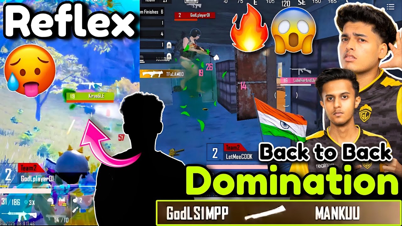 🇮🇳GodL vs Team Aryan Drop Clash🥵Simp Zinda 🔪 Player 01 on fire 🔥 Reflex 🔥 Back to back Wipes 💦