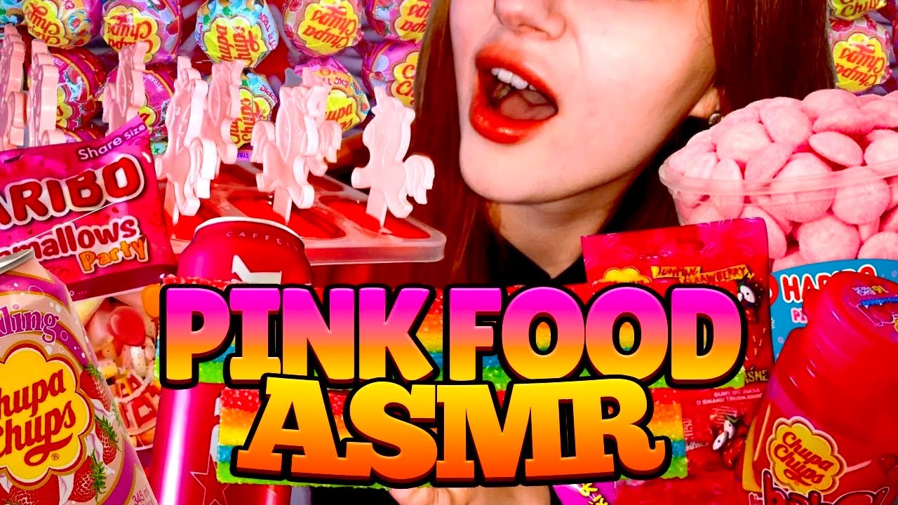 PINK FOOD 💝💝💝 ASMR: BTS | MUKBANG *POPULAR FOOD* 🙀