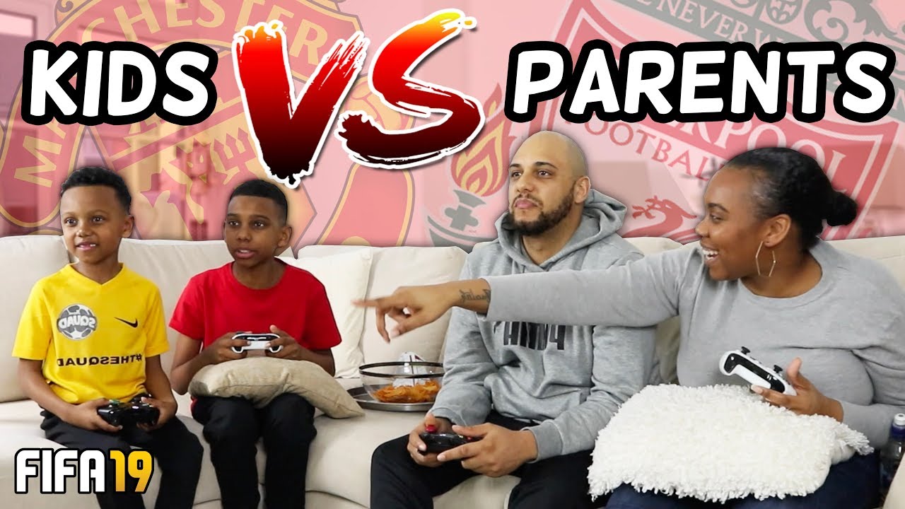 KIDS VS PARENTS! FIFA 19 MAN UTD VS LIVERPOOL