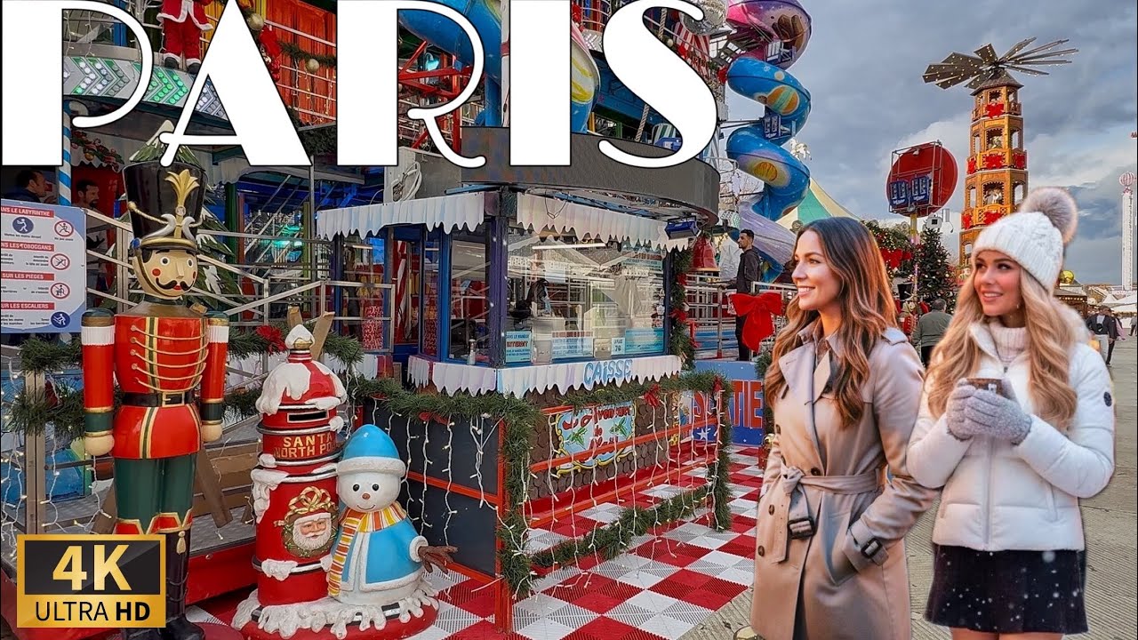 [🇫🇷Paris France 4K 120FPS] 2025 Paris🎄BEST Christmas Market #1🎄⭐️World Premiere⭐️ 15/NOVEMBER/2025