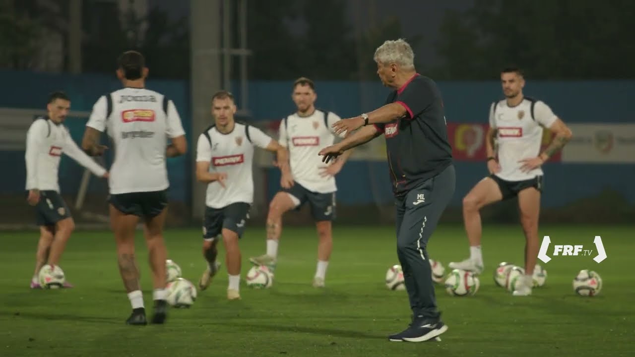 Mircea Lucescu, în acțiune la primul antrenament ca selecționer al echipei naționale