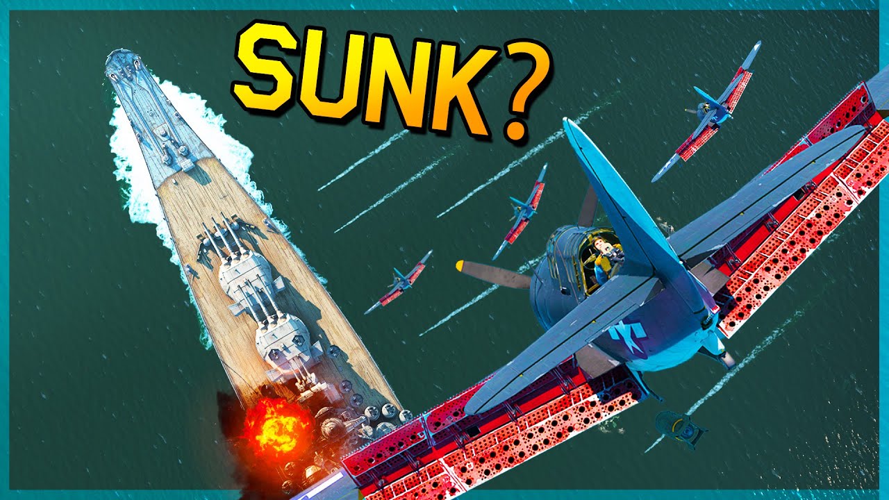 HOW MANY PLANES TO SINK THE YAMATO?! War Thunder