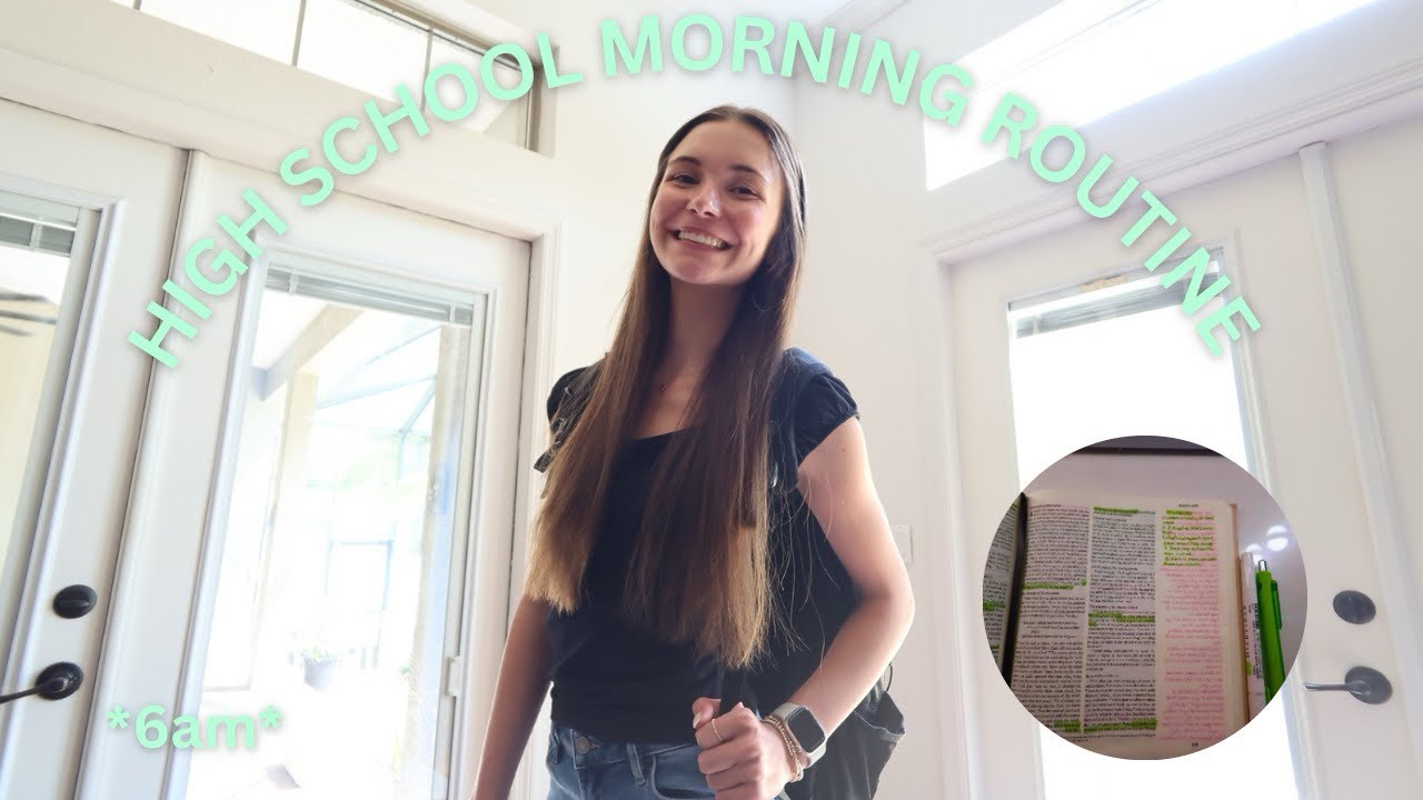 productive morning routine!! *as a junior in high school* 