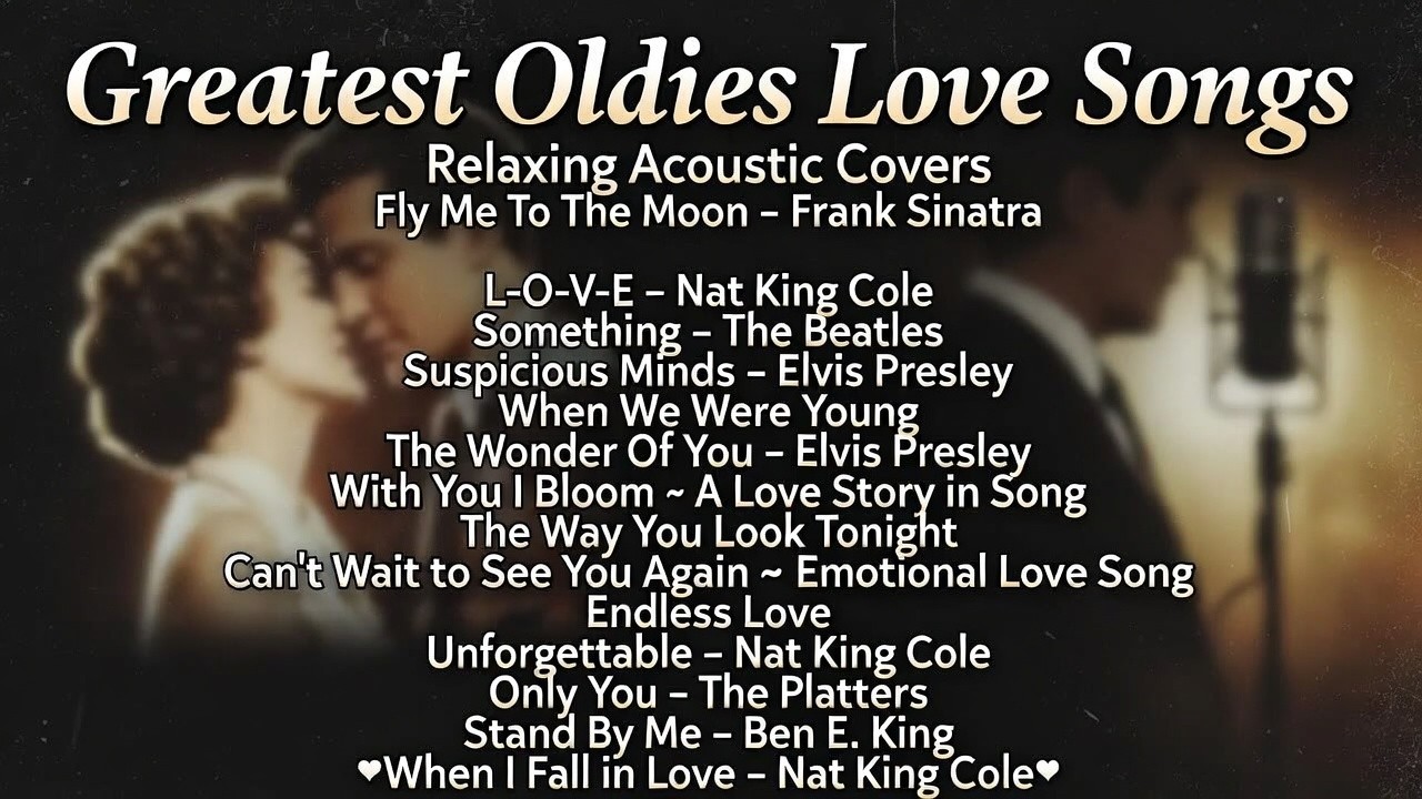 Greatest Oldies Love Songs 🍷 Relaxing Acoustic Covers (Frank Sinatra, Elvis, Nat King Cole)