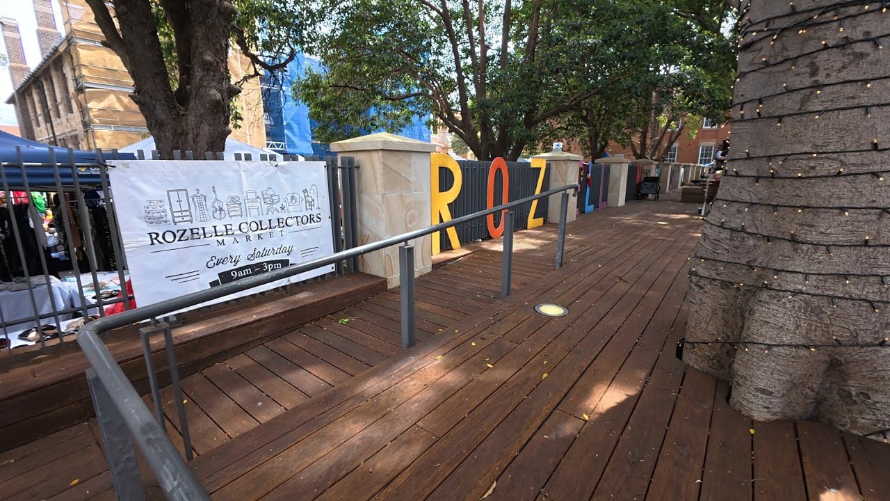 Walk through Rozelle Collectors Market