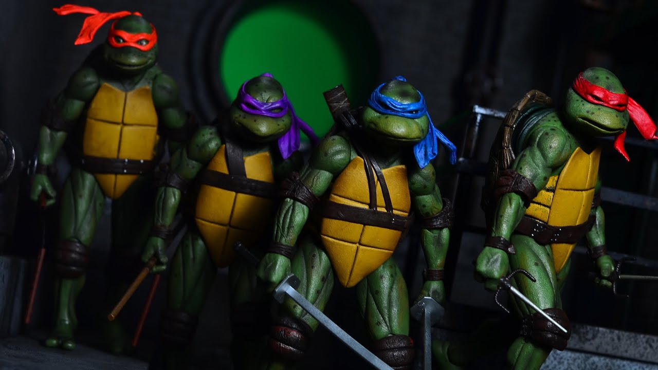 SDCC Neca 1:12 Scale 1990 TMNT Movie Teenage Mutant Ninja Turtles Review