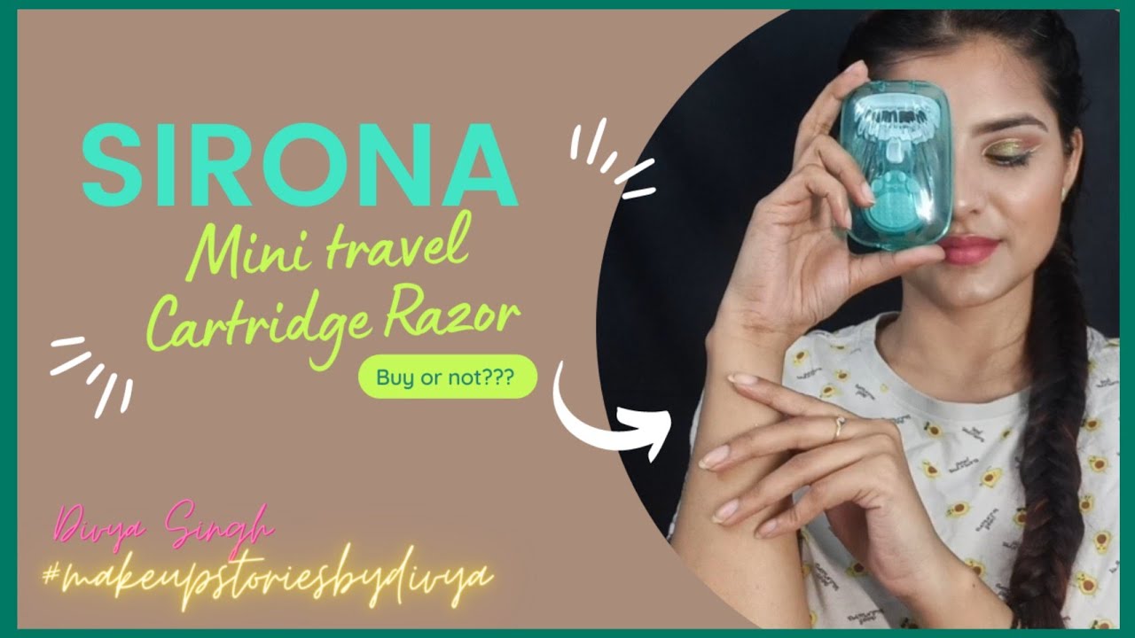 SIRONA mini travel cartridge razor.Worth buying?Review.How to use body razor at home. #sirona #razor