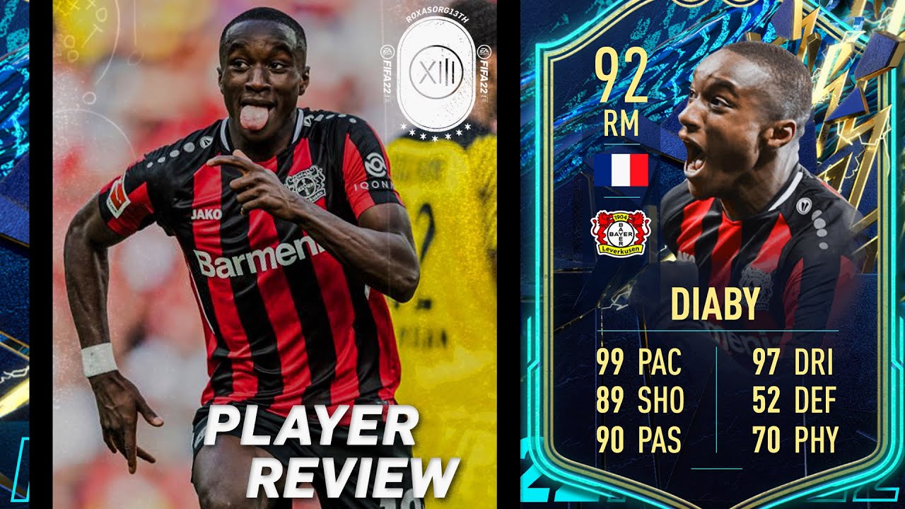 RENDIMIENTO Y DESEQUILIBRIO BRUTAL POR LAS BANDAS!! | MOUSSA DIABY TOTS 92 REVIEW | FIFA 22