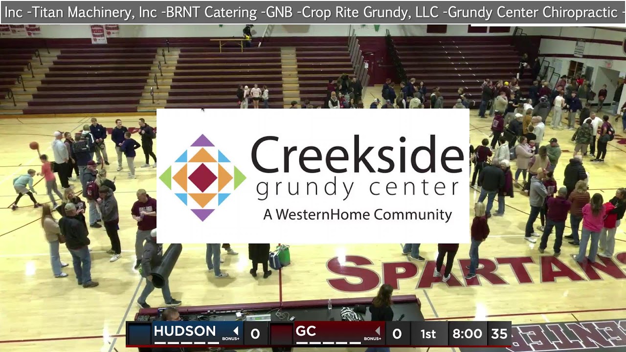 Grundy Center Varsity BB vs Hudson - Girls JV - Girls V - Boys V