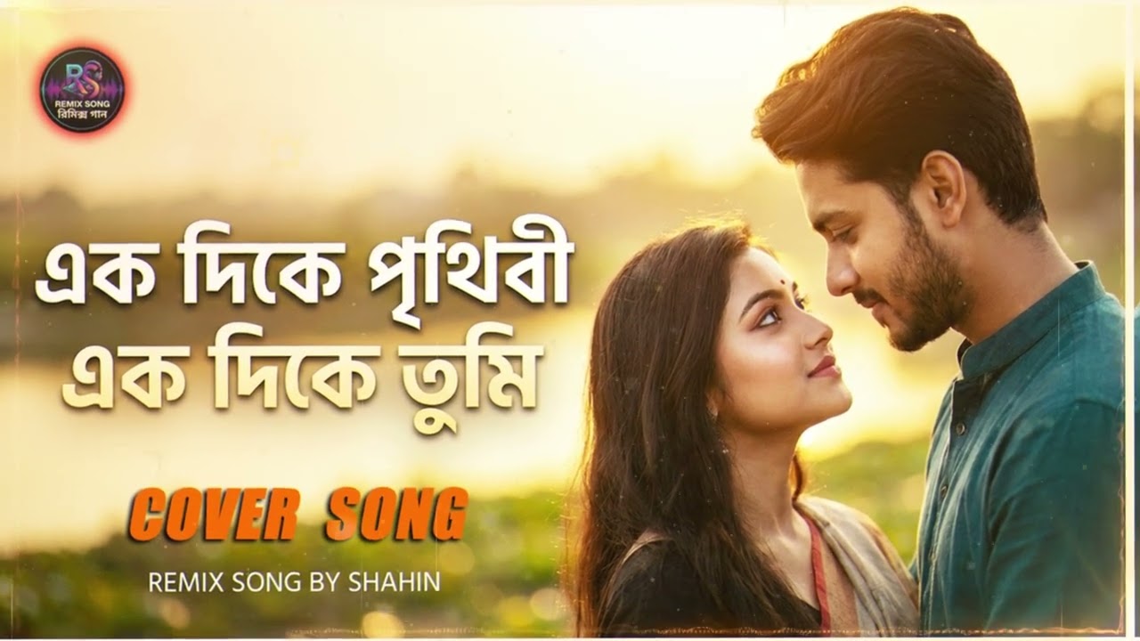 🎬 🎵  একদিকে পৃথিবী একদিকে তুমি | Ekdike Prithibi Ek | Cover Version Remix | #remixsong  #রিমিক্সগান