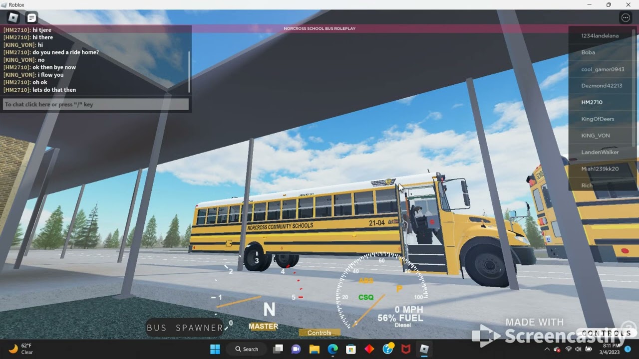 Playing Norcross School Bus Roleplay on Roblox