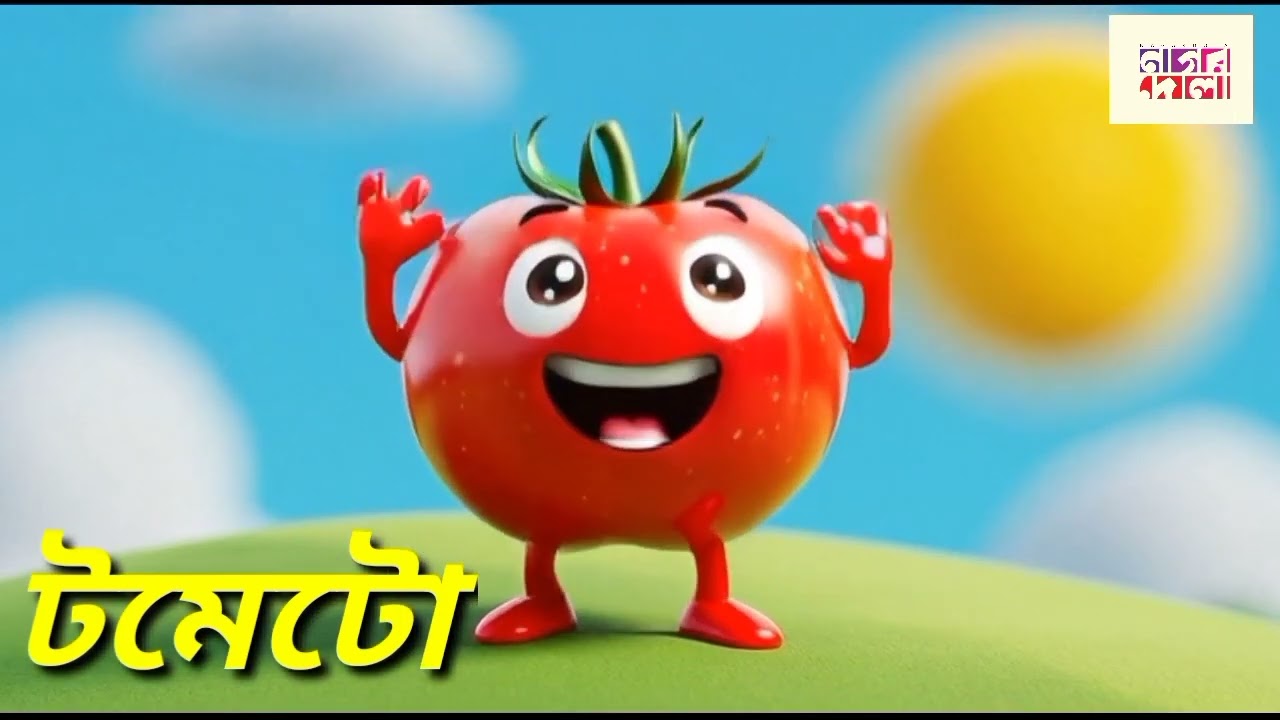 গানে গানে ১০টি শাকসবজির নাম | Kids Vegetables Song Bangla | Nagordola