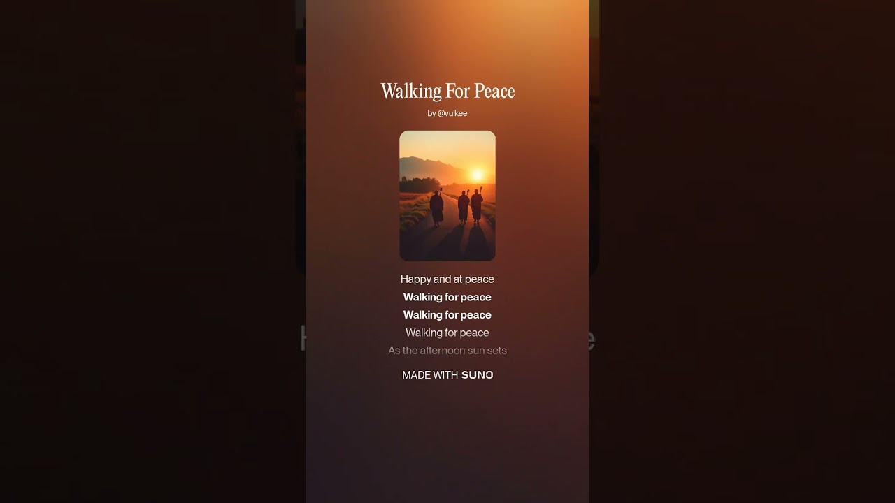 Walking For Peace