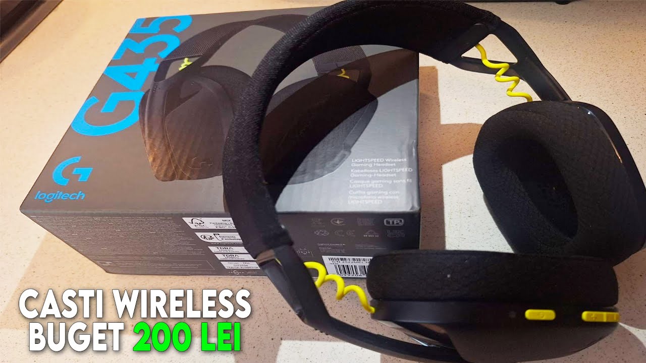 CELE MAI BUNE CASTI WIRELESS DE BUGET (200 LEI) LOGITECH G435 | TEST MICROFON + AUDIO | UNBOXING