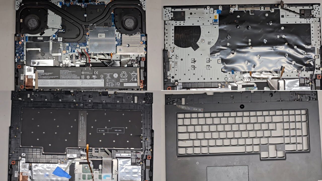Lenovo Legion 5 17ARH05H Disassembly RAM SSD Hard Drive Upgrade Battery Keyboard Replacement Repair