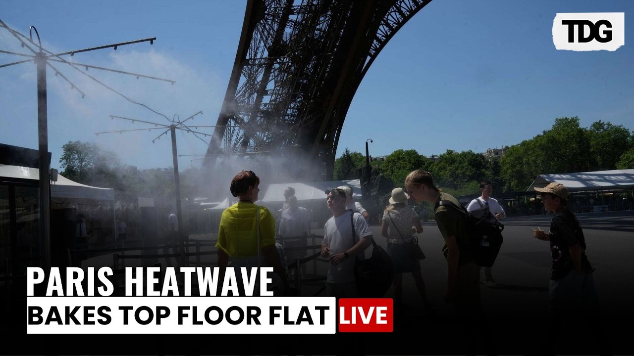 Paris Heatwave: Top-Floor Flat Feels 'Like An Oven' | France Extreme Heat | LIVE