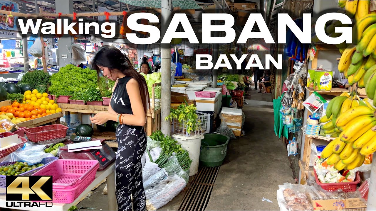 Walking Around SABANG Puerto Galera BAYAN [4K]