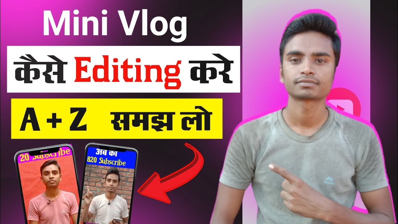 Mini Vlog kaise editing kare || Mini Vlog editing tutorial @AbhinandanYc