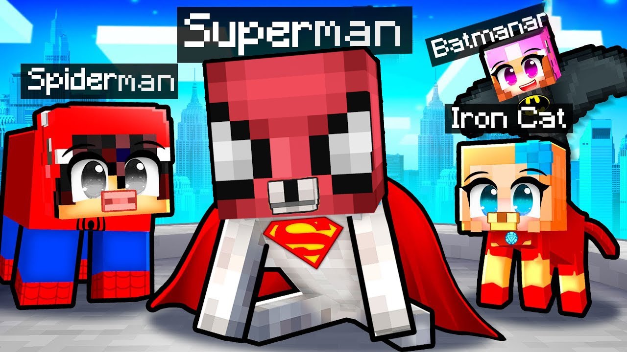 KAHRAMANLAR OKULUNDA SÜPER HAYVAN OLMAK!🐻🐺 - Minecraft