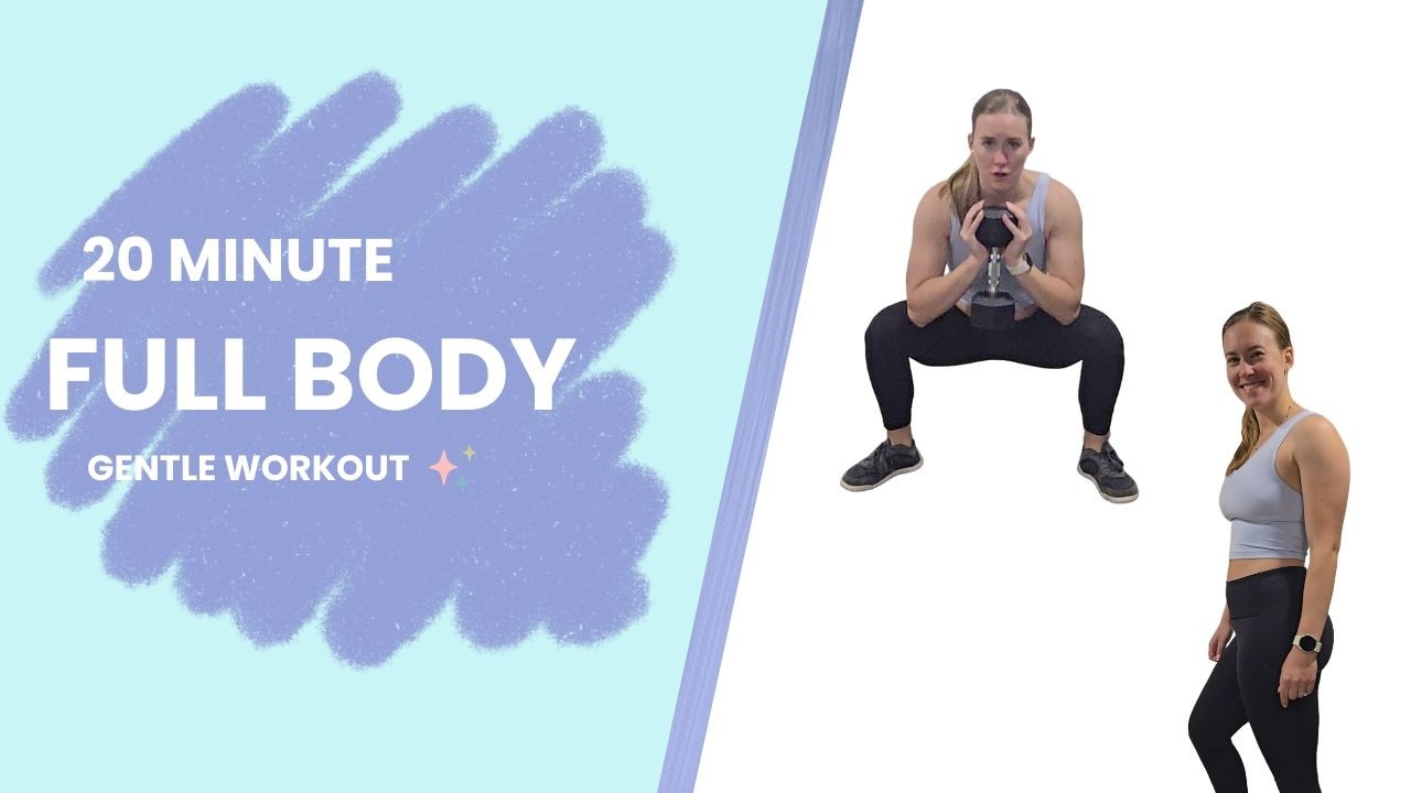20 Minute Gentle Full Body Workout for Moms | Stress Relief