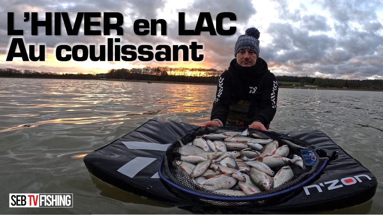 Je pêche au coulissant au lac du Bourdon.