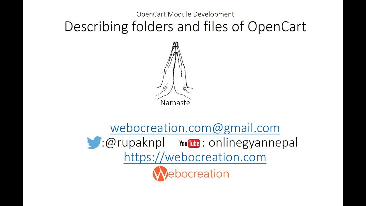 Describing files and folder of OpenCart Framework - OpenCart tutorial