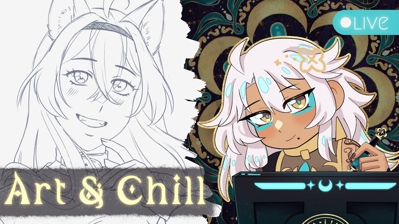 a cute catboy~ | art & chill