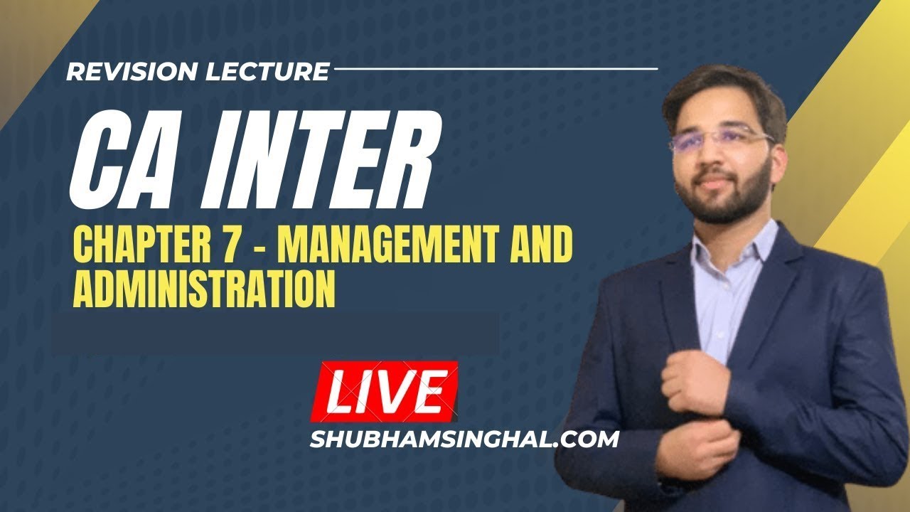 Chp 4 - Share Capital and Debenture CA Intermediate | Full Revision May'23 | ICAI | Shubham Singhal