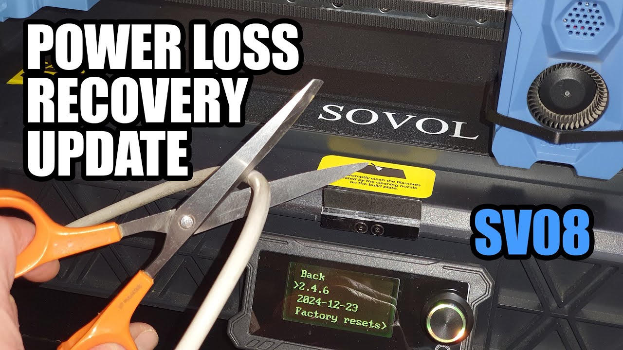 Sovol SV08 Firmware Update: Get Power Loss Recovery & Keep All Your Settings! (Klipper Guide)