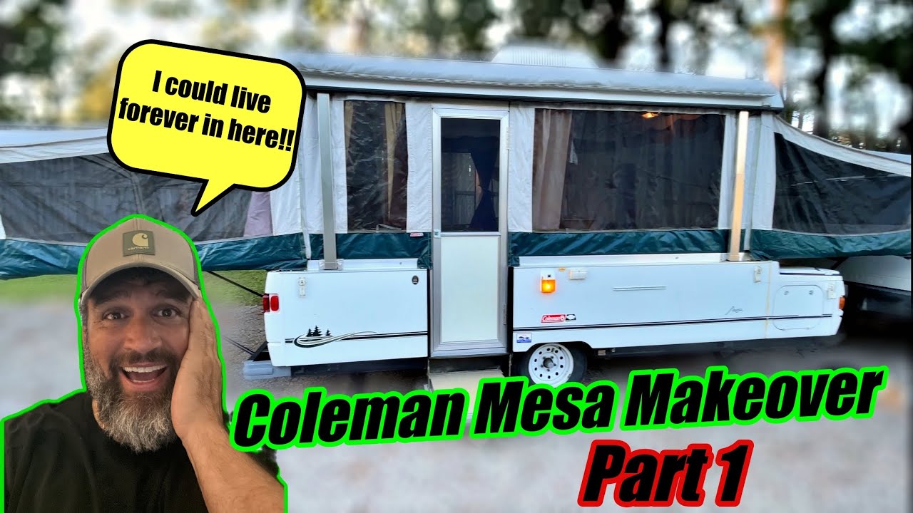 I got a Pop-Up Camper! (2001 Coleman Mesa Full Makeover & Restoration)