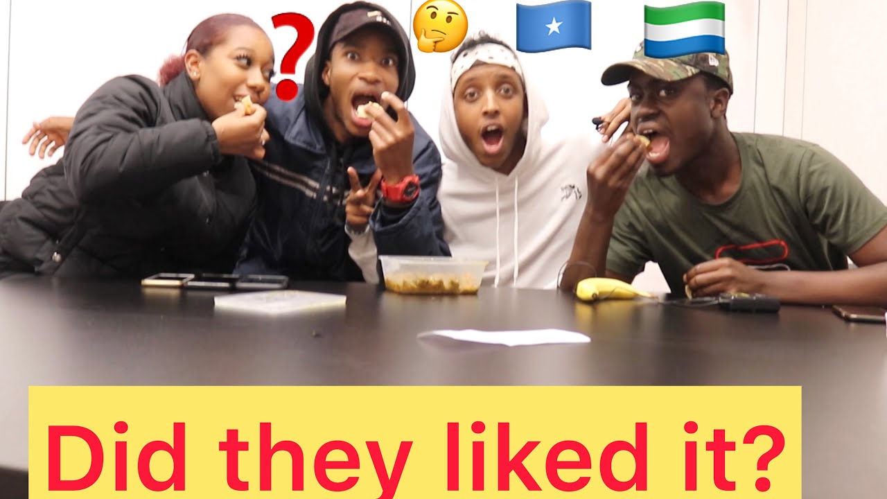 WEST AFRICANS EAT SOMALI FOOD - CANJERO AND SUQAR